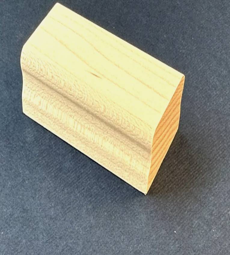 Tampon en bois 4,3x13 cm ,Surface personnalisable, facile à utiliser, design classique. Idéal pour projets créatifs et professionnels.